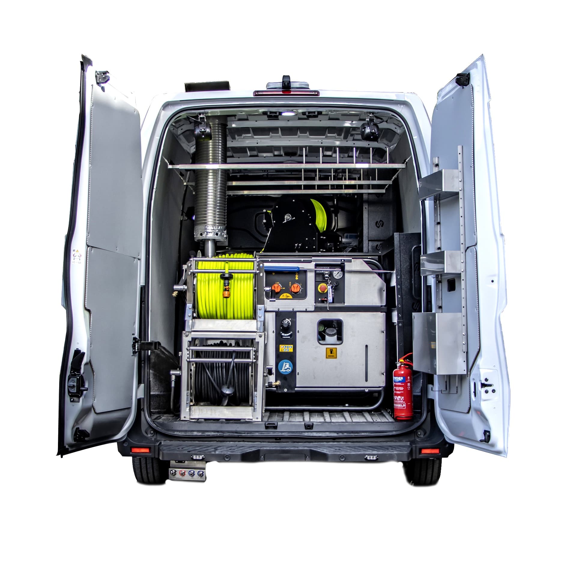 FluxWash mobile operations vehicle ready for deployment